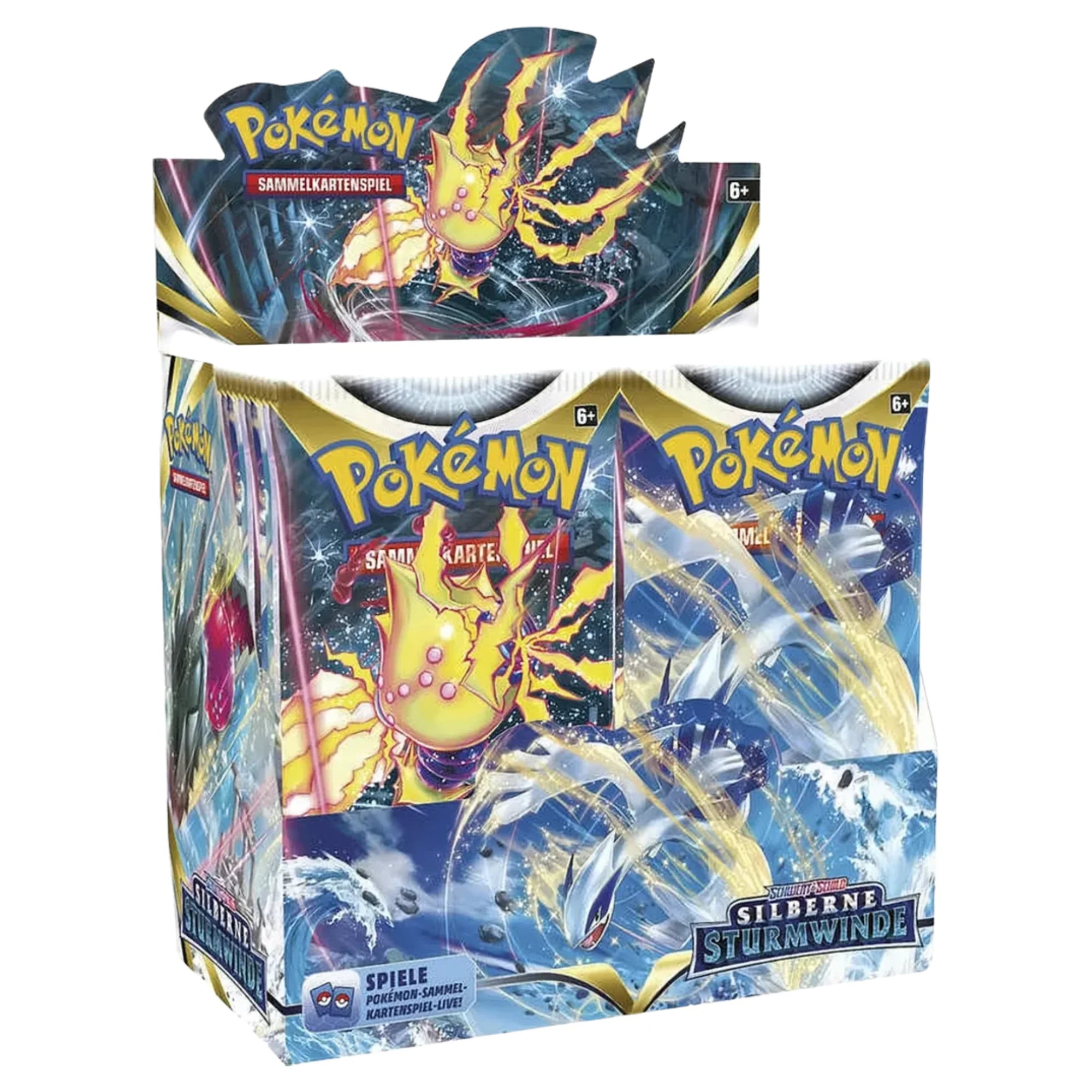Pokémon - Schwert & Schild: Silberne Sturmwinde Caja de sobres - Alemán