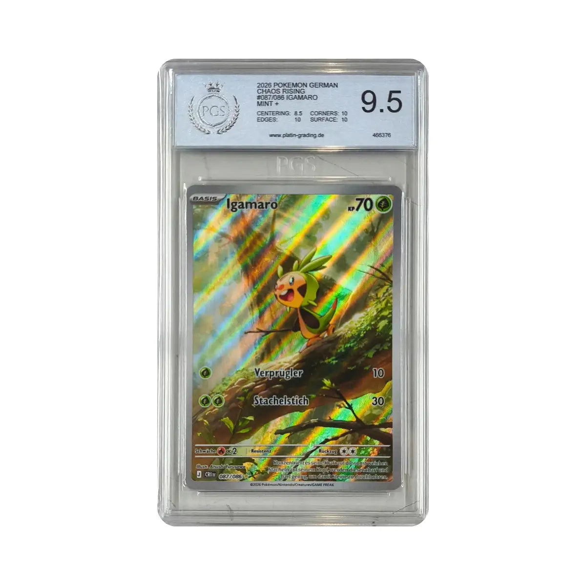 Pokémon - Igamaro #087/086 (Chaos Rising) – PCS 9.5 Mint+