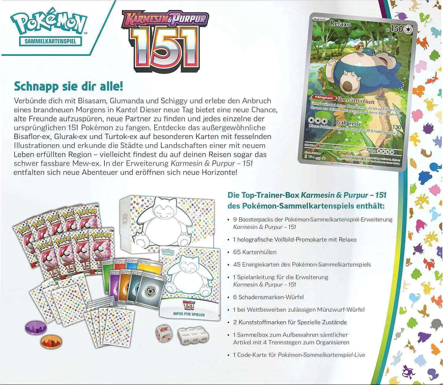 Pokémon - Karmesin & Purpur: 151 Top Trainer Box - DE