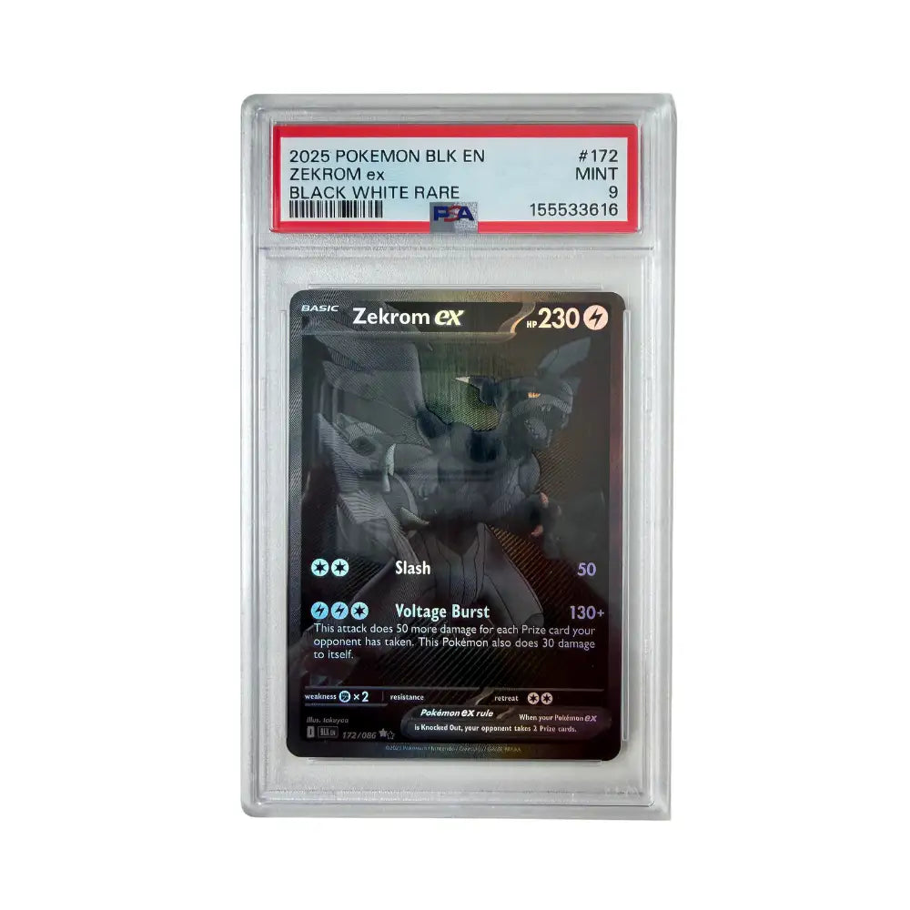Pokémon - Zekrom ex #172/086 (Black Bolt) – PSA 9 Mint