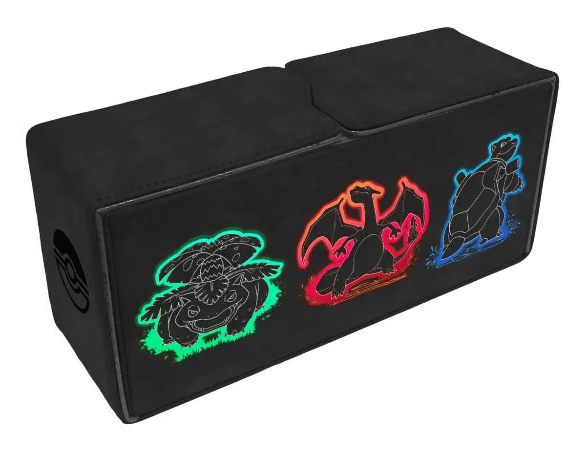Ultra Pro - Neon Kanto Alcove Vault Deckbox mit Glurak, Turtok und Bisaflor für Pokémon