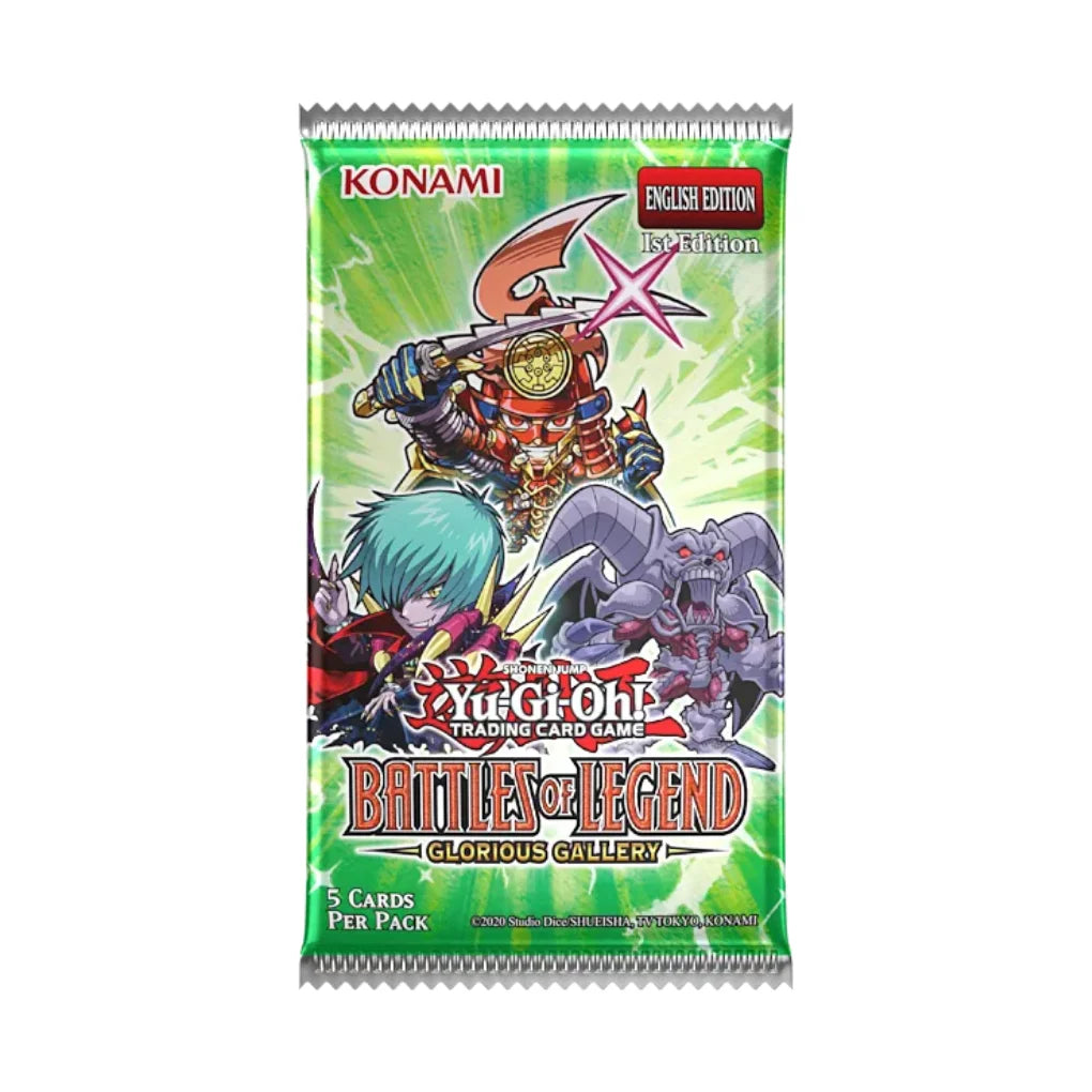 Yu-Gi-Oh! Battles of Legend: Glorious Gallery Caja de sobres - Inglés