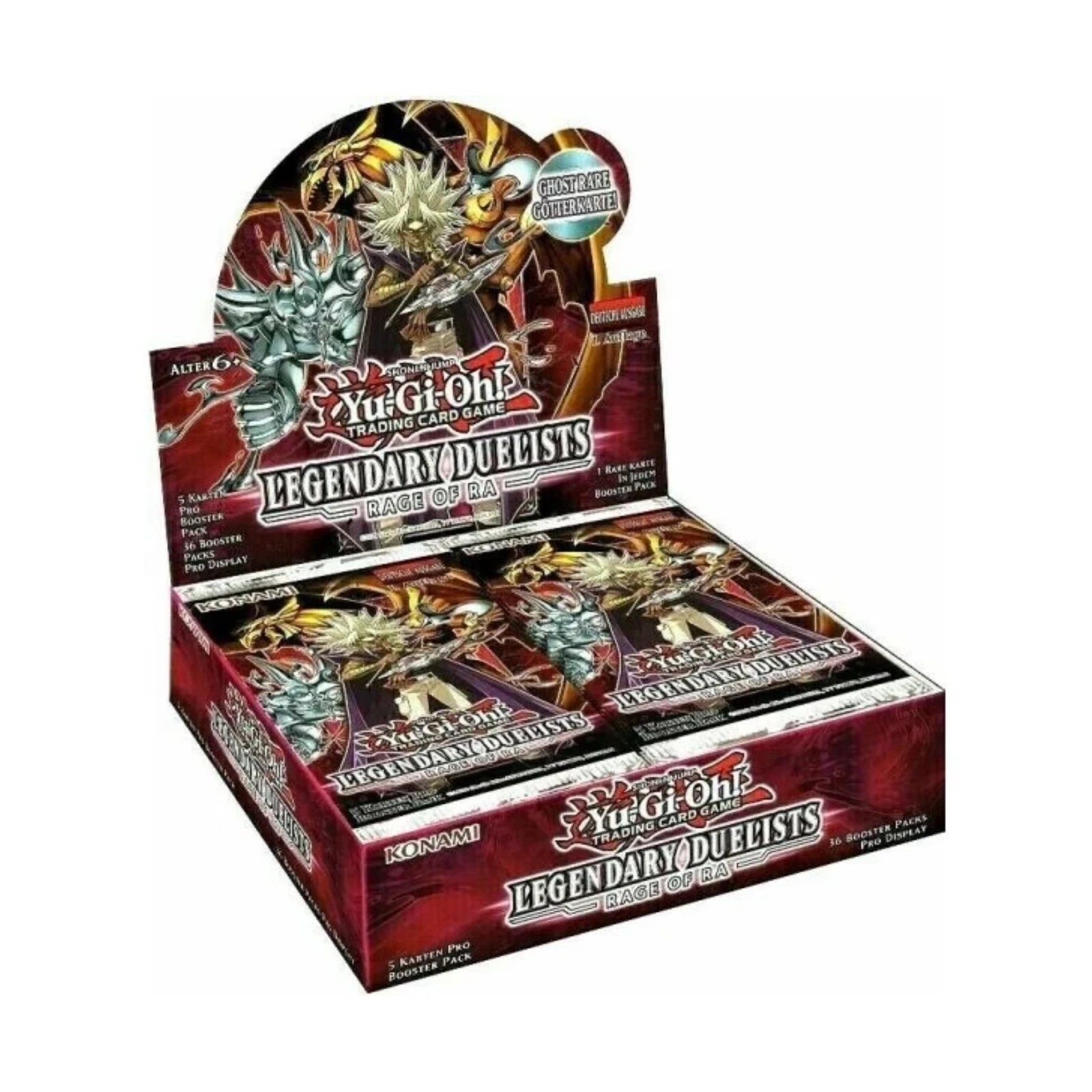 Yu-Gi-Oh! - Duelistas legendarios: Rage of Ra Caja de sobres - Alemán