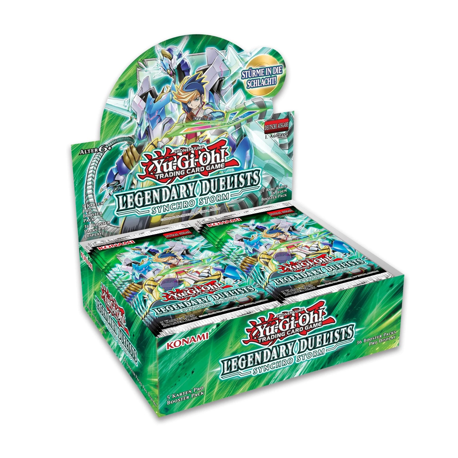Yu-Gi-Oh! - Duelistas legendarios: Synchro Storm Caja de sobres - Alemán