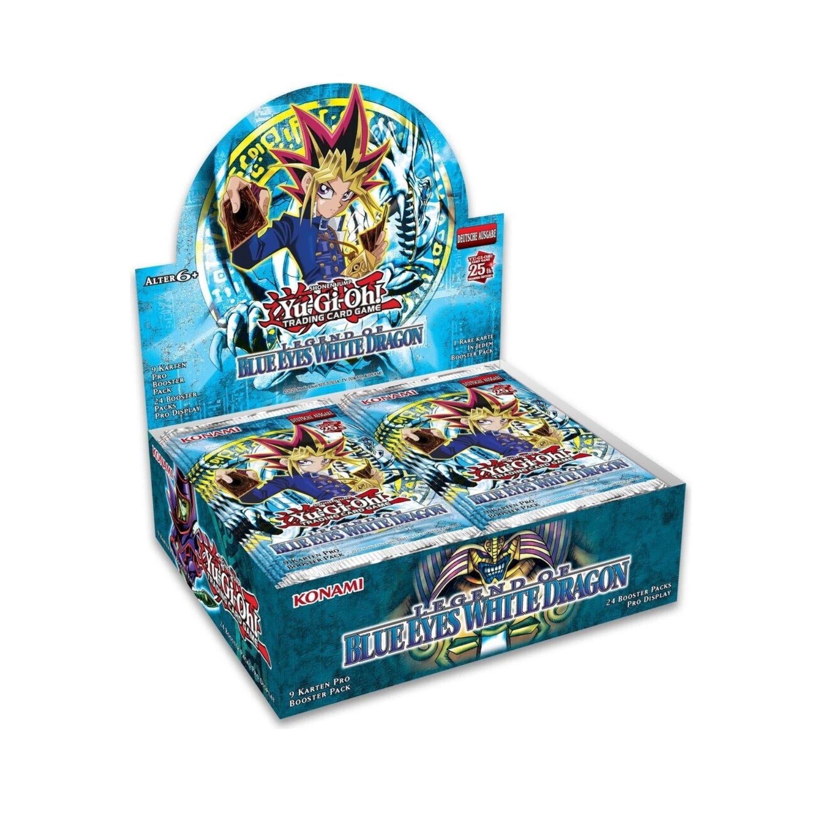 Yu-Gi-Oh! - Legend of Blue Eyes White Dragon 25th Anniversary Caja de sobres - Alemán