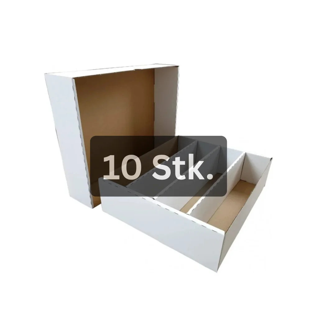 cardcosmos cajas para 4000 cartas – cajas de almacenamiento con 4 filas  