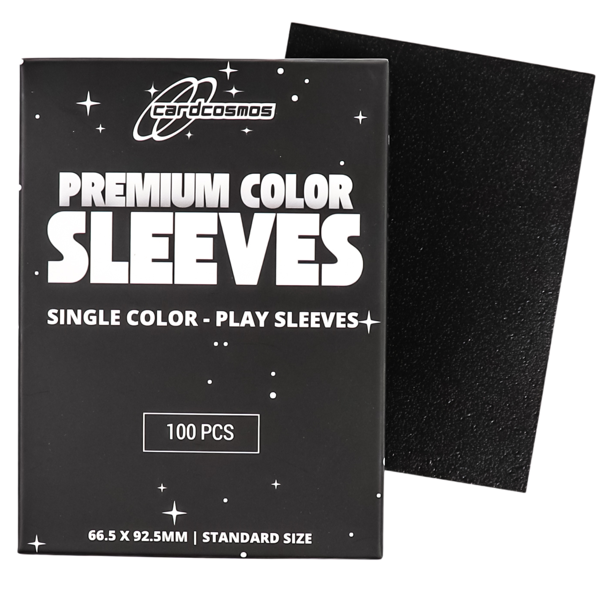 cardcosmos - Premium Color Matte Sleeves Black | 100stk