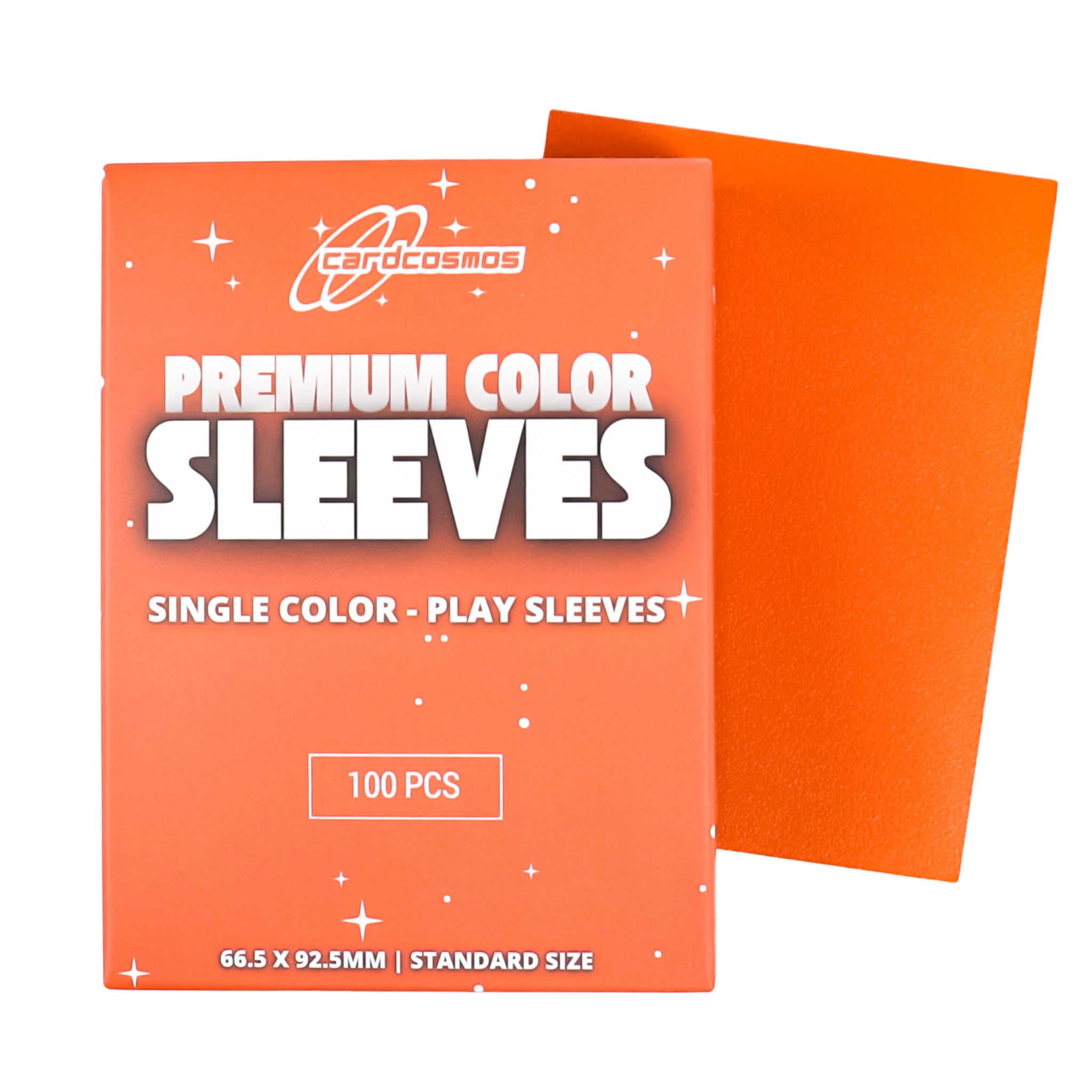cardcosmos - Premium Color Matte Sleeves Orange | 100stk