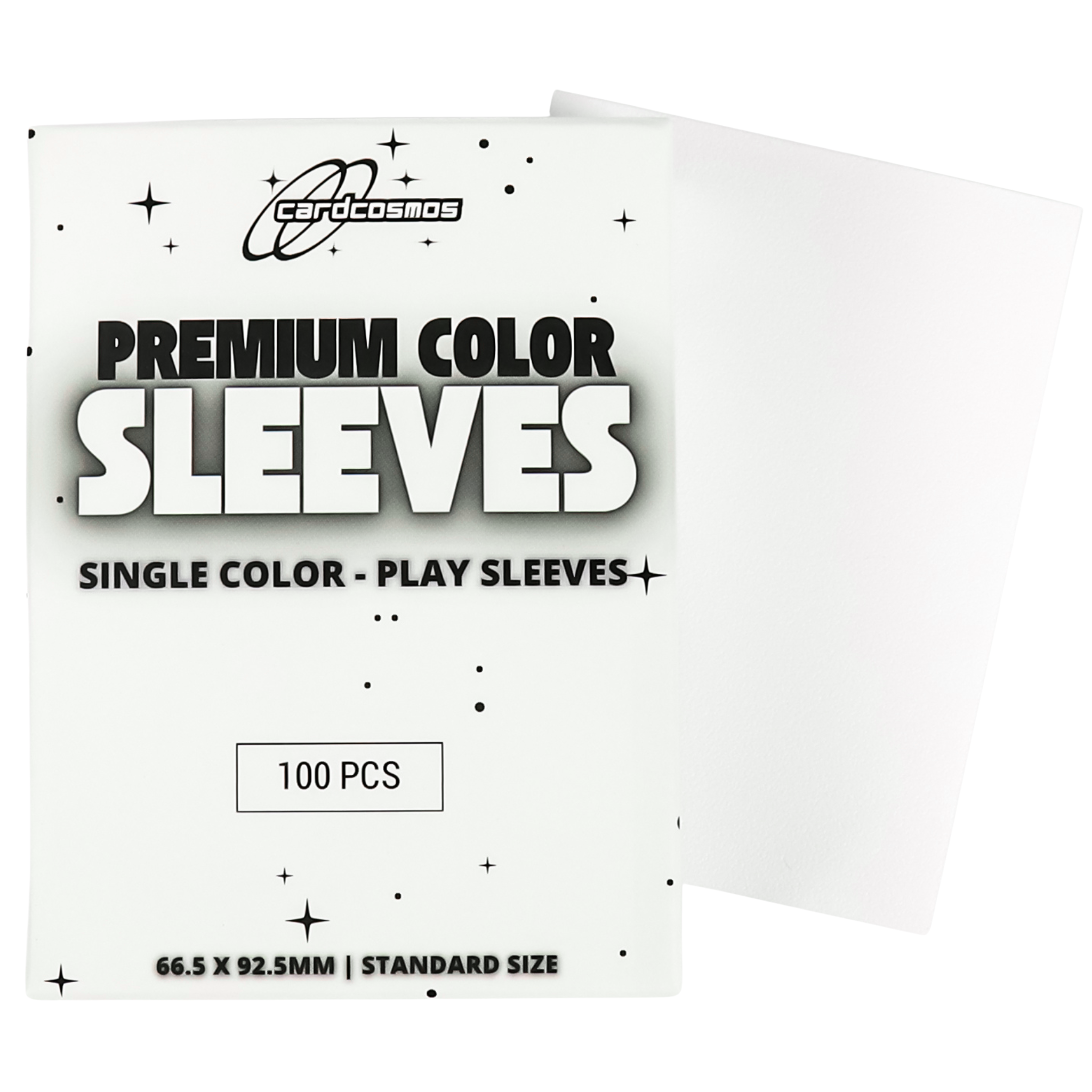 cardcosmos - Premium Color Matte Sleeves White | 100stk