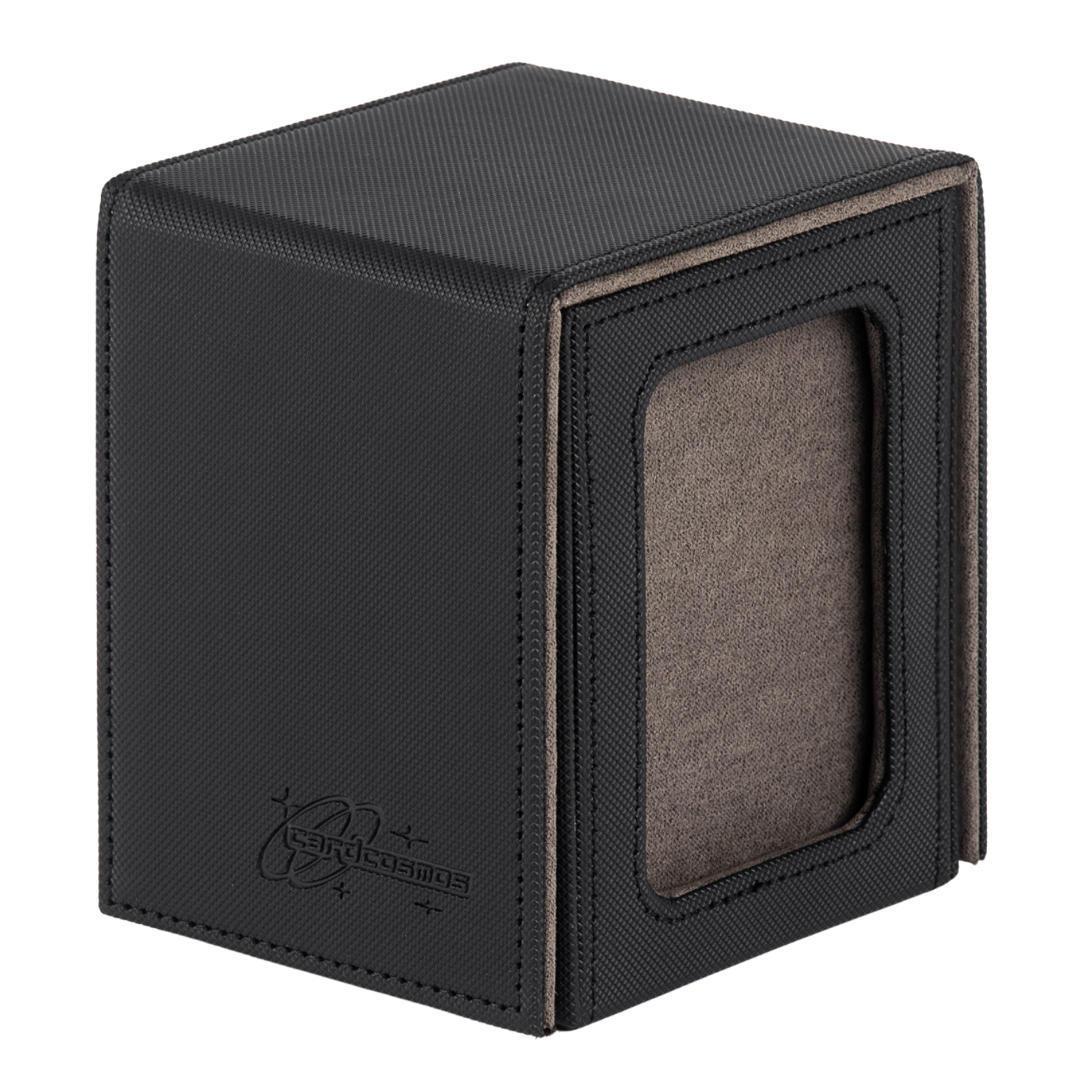cardcosmos - Caja para mazo commander 100+ con ventana - Negro