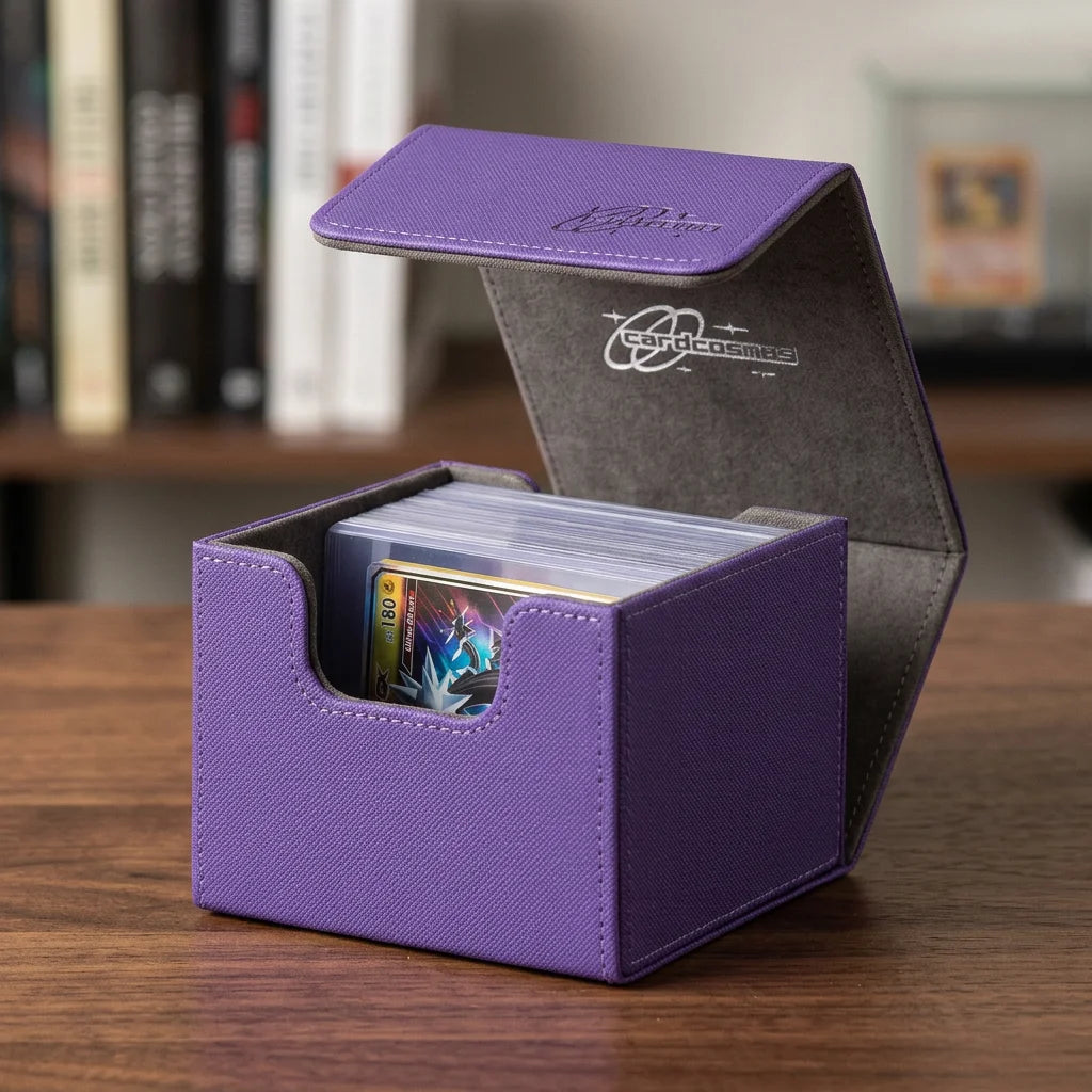 cardcosmos - 60+ Premium Toploader Deck Box - Purple