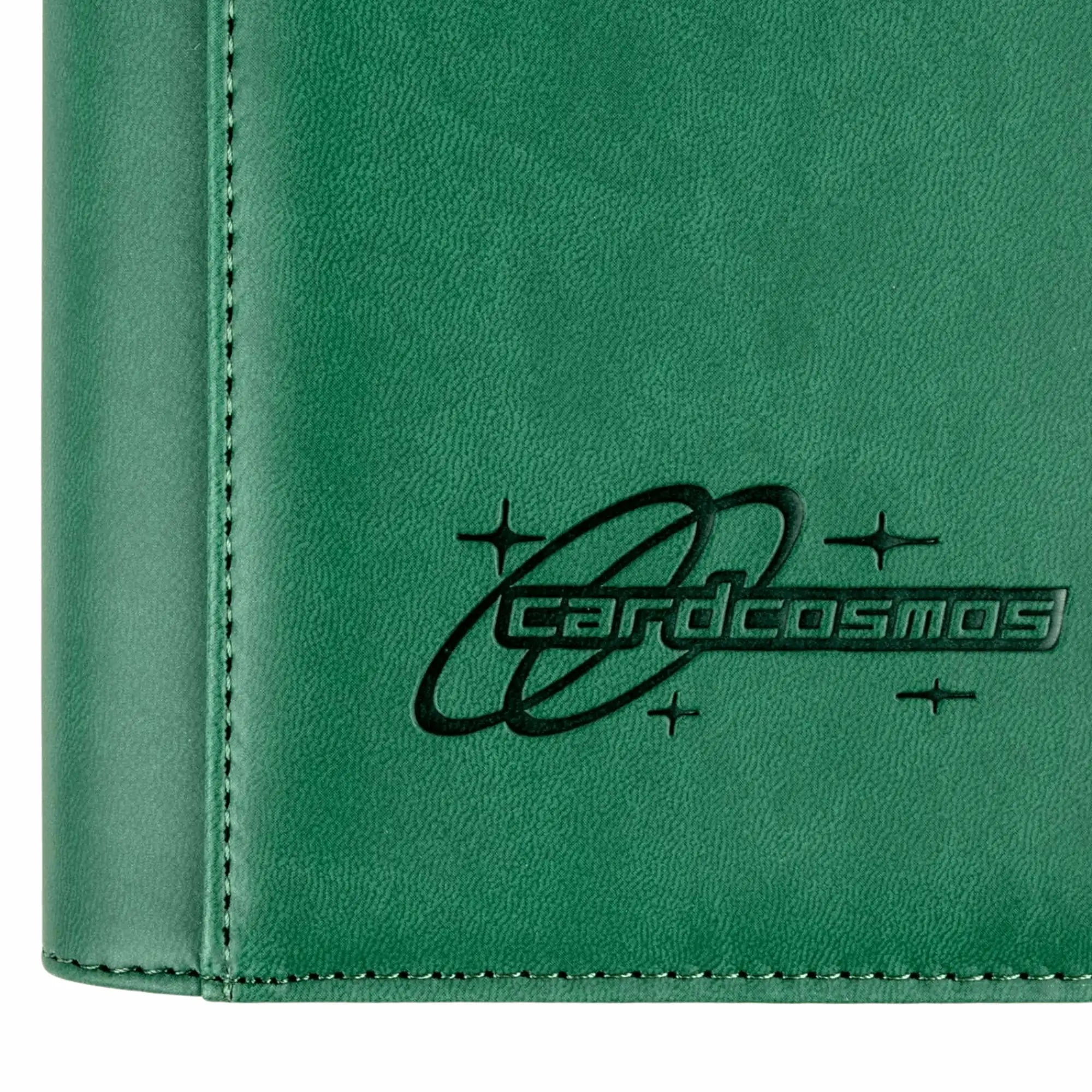 cardcosmos - 9 Pocket Strap Premium Leather Binder - Dunkelgrün