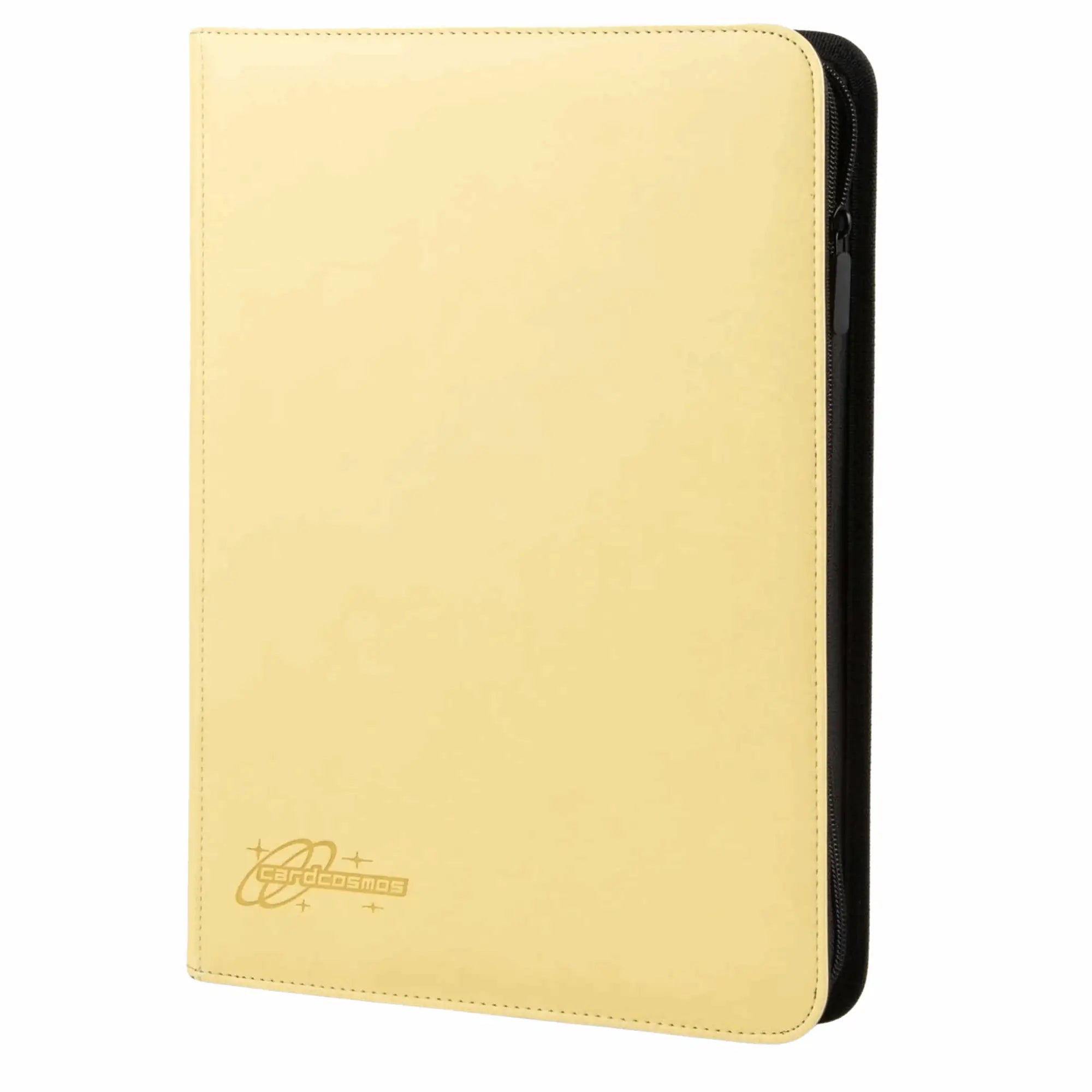 cardcosmos - 9 Pocket Zip Premium Leather Binder - Gelb