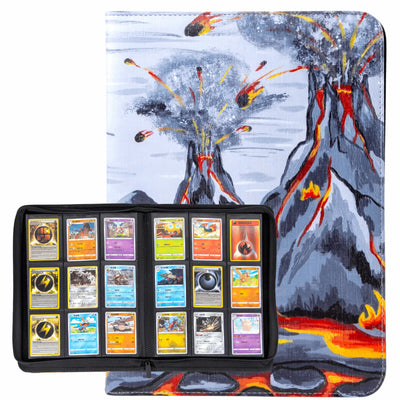 cardcosmos - Artwork 9 Pocket Zip Binder - Fiery Mountains