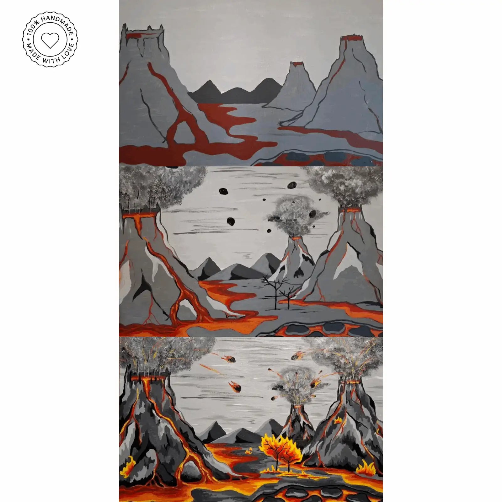 cardcosmos - Artwork 9 Pocket Zip Binder - Fiery Mountains