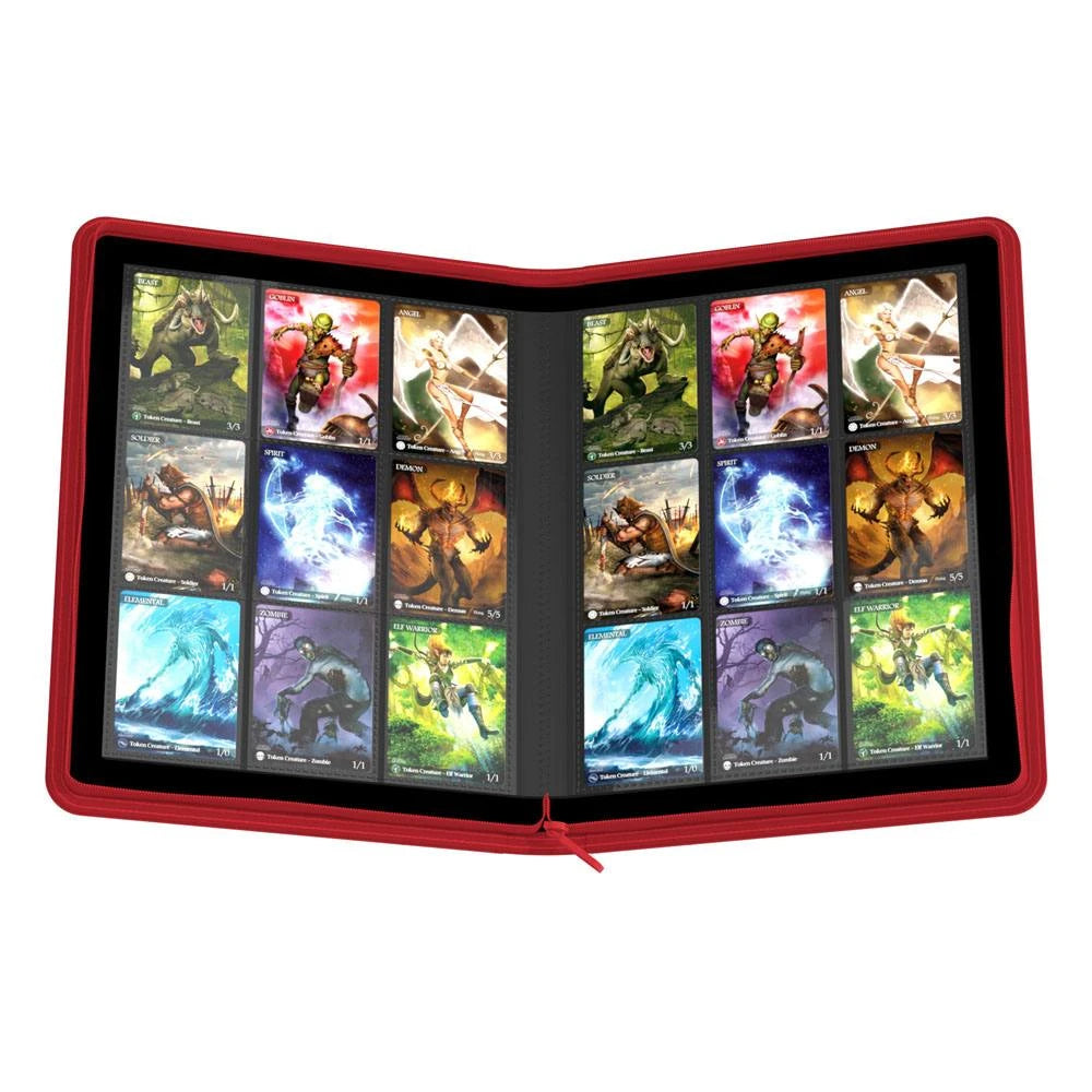 Ultimate Guard Zipfolio 360 18-Pocket Xenoskin Red
