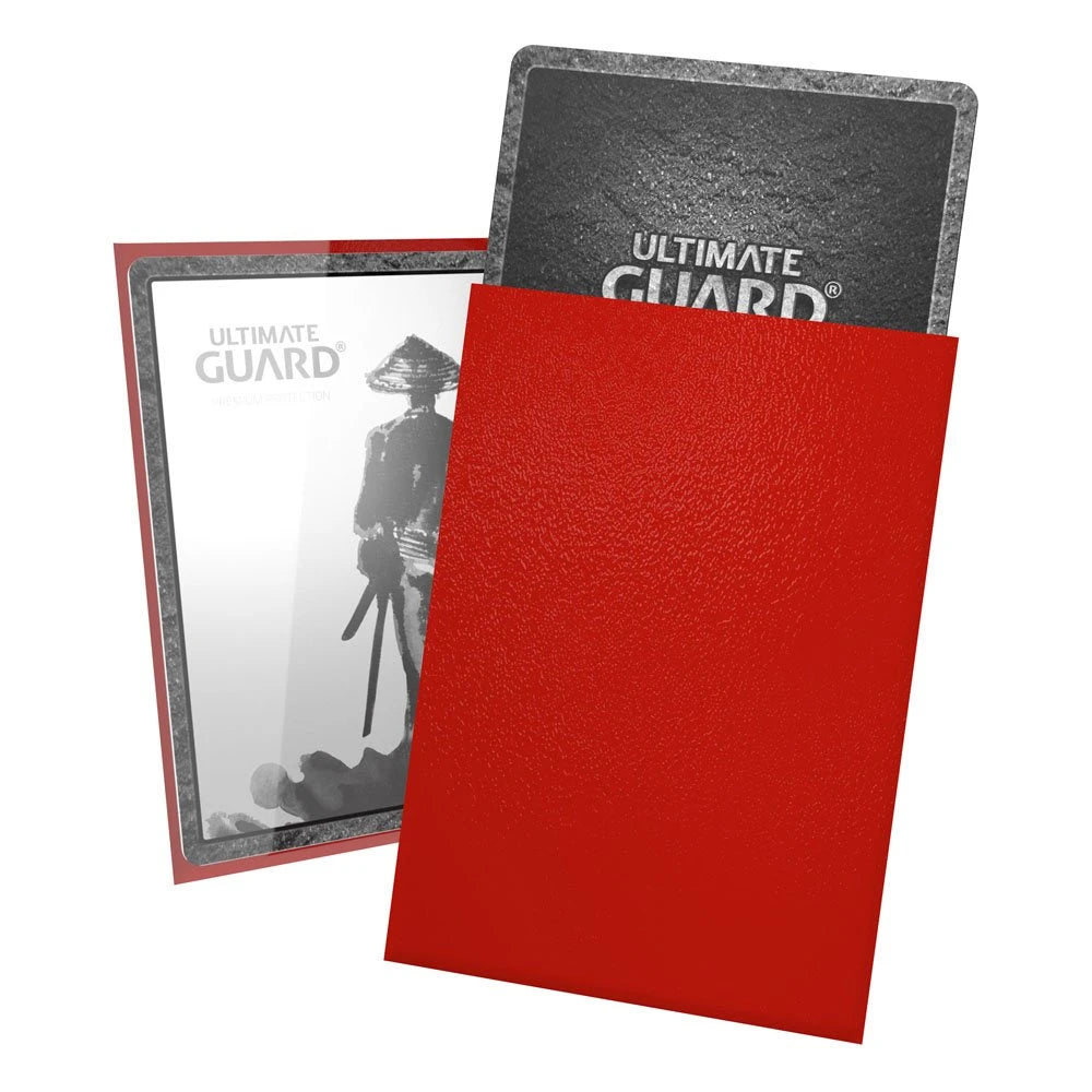 Ultimate Guard Katana Fundas Tamaño japonés Rojo – 60 unidades